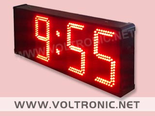 display electrónico de hora y temperatura